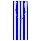 Sac Cadeau Pour Bouteille Rayure Bleue et Blanche (Dos)