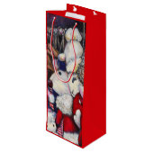 Sac Cadeau Pour Bouteille Réalité sur les vacances (Dos Angle)