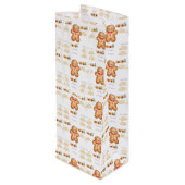 Sac Cadeau Pour Bouteille red Christmas  happy day and Christmas stocking (Dos Angle)