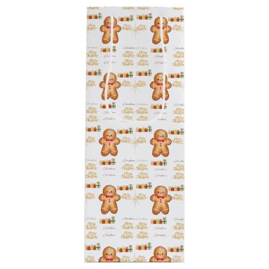 Sac Cadeau Pour Bouteille red Christmas  happy day and Christmas stocking (Devant)