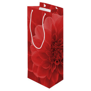Sac Cadeau Pour Bouteille Red Dahlia