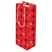 Sac Cadeau Pour Bouteille Red Diamond Bull Terrier (Devant Angle)