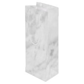 Sac Cadeau Pour Bouteille Regard de marbre blanc (Dos Angle)