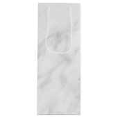 Sac Cadeau Pour Bouteille Regard de marbre blanc (Devant)
