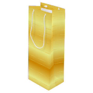 Sac Cadeau Pour Bouteille Regard Doré Élégant Moderne Tendance Modèle Doré