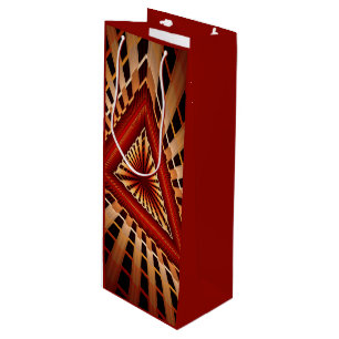 Sac Cadeau Pour Bouteille Réseau d'Imaginaires 3D Conception graphique fract