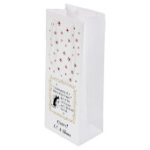 Sac Cadeau Pour Bouteille Rêver blanc Noël drôle Vin Chat (Devant Angle)