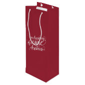 Sac Cadeau Pour Bouteille Rêver d'un Noël de vin | Fêtes (Dos Angle)
