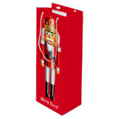 Sac Cadeau Pour Bouteille Roi personnalisable de casse-noix (Devant Angle)