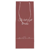 Sac Cadeau Pour Bouteille Romantic message personalized  (Dos)