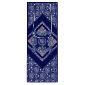 Sac Cadeau Pour Bouteille Rosace bleue (Devant)