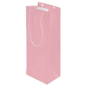 Sac Cadeau Pour Bouteille rose couleur (Dos Angle)