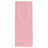 Sac Cadeau Pour Bouteille rose couleur (Dos)