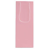 Sac Cadeau Pour Bouteille rose couleur (Devant)