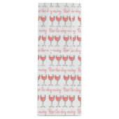 Sac Cadeau Pour Bouteille Rosé Le Jour D'Ailleurs Vin Rose Verre (Devant)