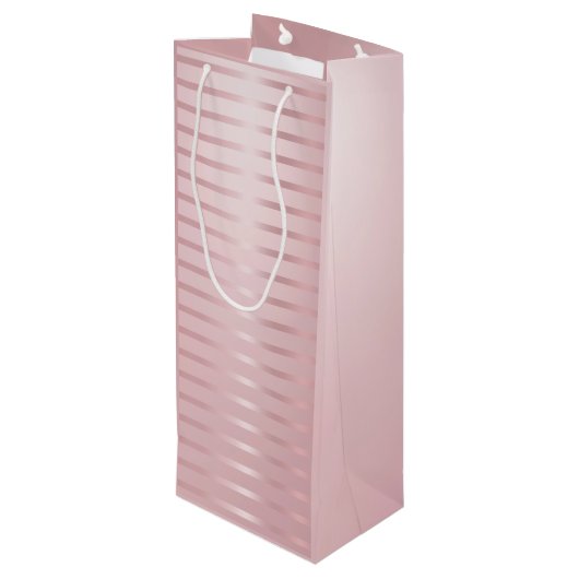 Sac Cadeau Pour Bouteille Rose or moderne Modèle moderne Glamor tendance élé (Dos Angle)