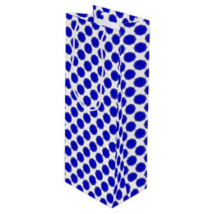 Sac Cadeau Pour Bouteille Ruban de fleurs bleues par Kenneth Yoncich