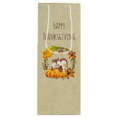 Sac Cadeau Pour Bouteille Rustic Wreath (Devant)