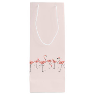Sac Cadeau Pour Bouteille Sac à bouteille Flamingos Line
