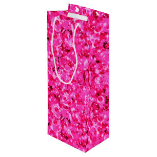 Sac Cadeau Pour Bouteille Sac-CADEAU À VIN rose, points 9-Hot