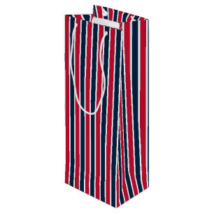 Sac Cadeau Pour Bouteille Sac-CADEAU RWB Baseball Coordination Stripes 1 VIN