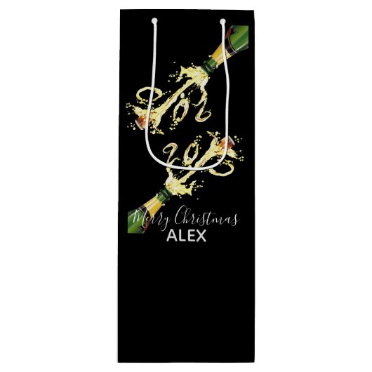 Sac Cadeau Pour Bouteille Sac-Cadeau Vin-Champagne Splash (Devant)