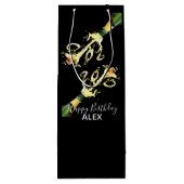 Sac Cadeau Pour Bouteille Sac-Cadeau Vin-Champagne Splash-Happy Anniversaire (Dos)
