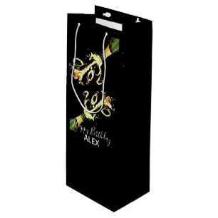 Sac Cadeau Pour Bouteille Sac-Cadeau Vin-Champagne Splash-Happy Anniversaire
