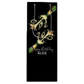 Sac Cadeau Pour Bouteille Sac-Cadeau Vin-Champagne Splash-Happy Anniversaire (Devant)