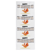 Sac Cadeau Pour Bouteille Sac/Sac cadeau en papier design Thanksgiving Blanc (Dos)