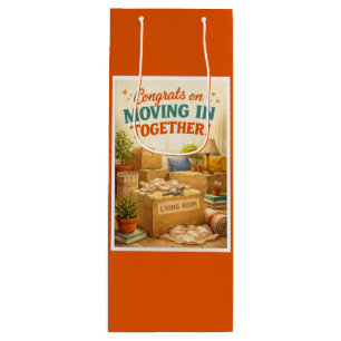 Sac Cadeau Pour Bouteille Sac vin pour félicitations de nouvelle maison/démé