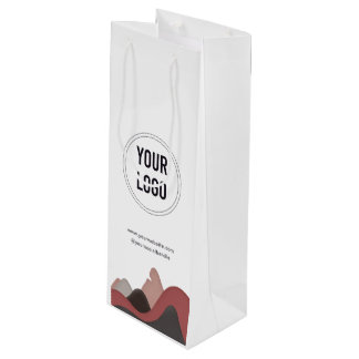 Sac Cadeau Pour Bouteille Sacoche à vin en papier de logo d'entreprise perso