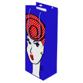 Sac Cadeau Pour Bouteille Sacoche-cadeau Dotty Divine Wine (Devant Angle)