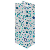 Sac Cadeau Pour Bouteille Sacs-cadeaux personnalisés Sameach Star (Dos Angle)