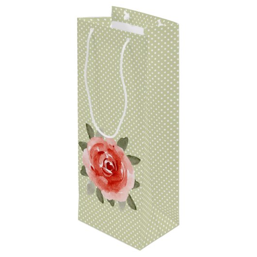 Sac Cadeau Pour Bouteille Sacs-cadeaux Rose Red Cabbage (Dos Angle)