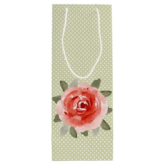 Sac Cadeau Pour Bouteille Sacs-cadeaux Rose Red Cabbage (Dos)
