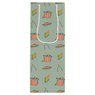 Sac Cadeau Pour Bouteille Sage Automne Harvest Festival Joli Thanksgiving