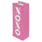 Sac Cadeau Pour Bouteille Saint Valentin XOXO (Dos Angle)