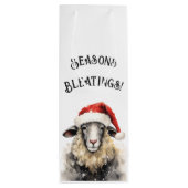 Sac Cadeau Pour Bouteille Saisons Bletings Quirky Sheikh Noël (Dos)