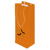 Sac Cadeau Pour Bouteille Sang de mes ennemis, Vin JK, Chat noir (Dos Angle)