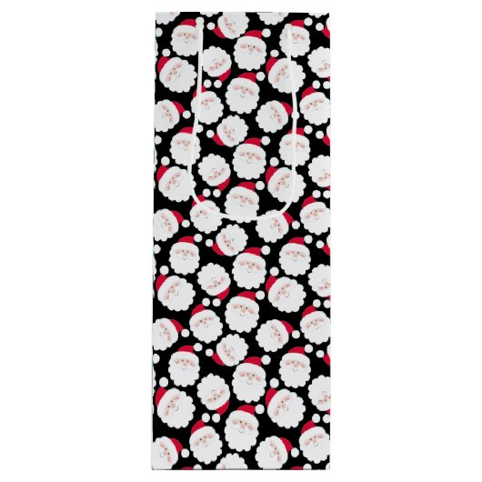 Sac Cadeau Pour Bouteille Santas (Devant)