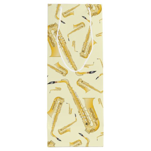 Sac Cadeau Pour Bouteille Saxophone Musicien Groupe Enseignant (Dos)