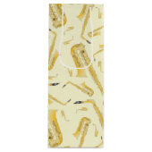 Sac Cadeau Pour Bouteille Saxophone Musicien Groupe Enseignant (Devant)