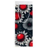 Sac Cadeau Pour Bouteille Scarlet Snow Night Garden (Dos)