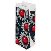 Sac Cadeau Pour Bouteille Scarlet Snow Night Garden (Devant Angle)