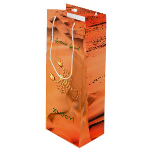 Sac Cadeau Pour Bouteille Scorpia Anniversaire Amusement -