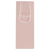 Sac Cadeau Pour Bouteille Script moderne, Bridesmaitres personnalisées (Devant)