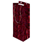 Sac Cadeau Pour Bouteille Séquin Rouge Disco Flashy (Dos Angle)