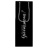Sac Cadeau Pour Bouteille Serez-Vous Mon Groomsman ? Proposition moderne (Devant)
