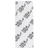 Sac Cadeau Pour Bouteille Serpent gris et silhouette gris clair (Dos)